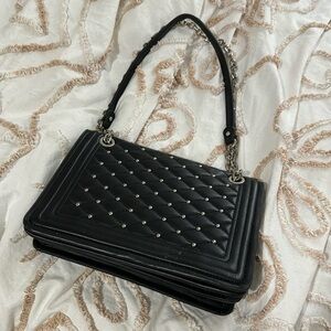 Zara Basic Studded Shoulder bag with chain